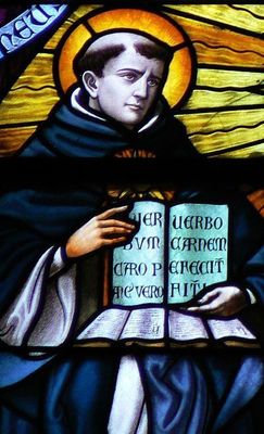 Thomas Aquinas In Stained Glass Opt
