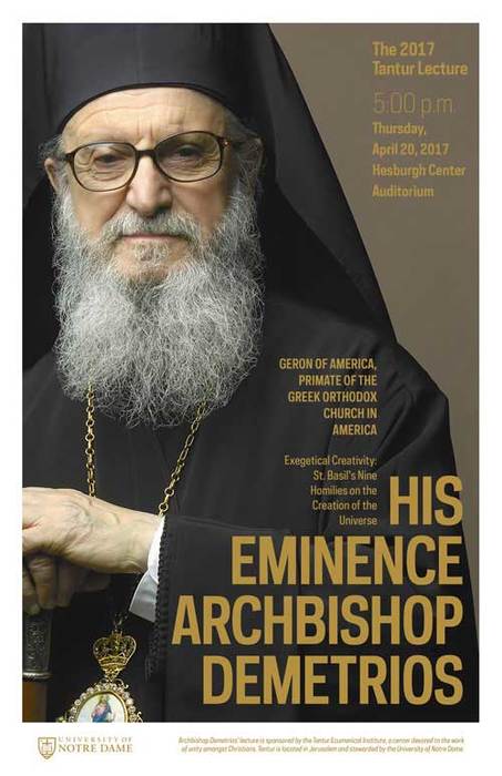 Archbishop Demetrios Lecture Poster