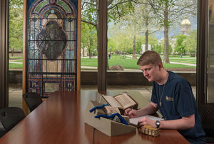 Rare Books at the Hesburgh Library Photo