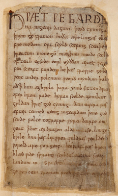 Beowulf Opening Leaf