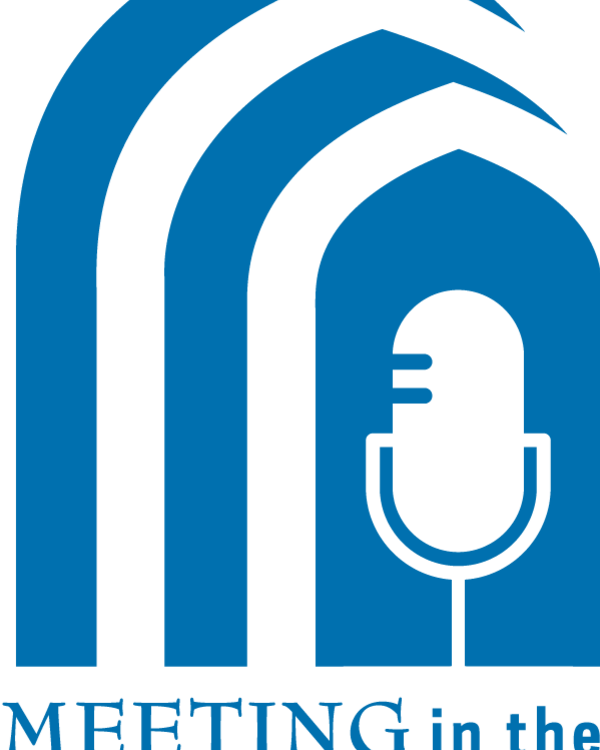 Meeting in the Middle Ages podcast logo blue