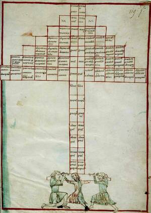 Angers Ms 26 Tree Of Consanguinity Tree Of The Cross Smaller